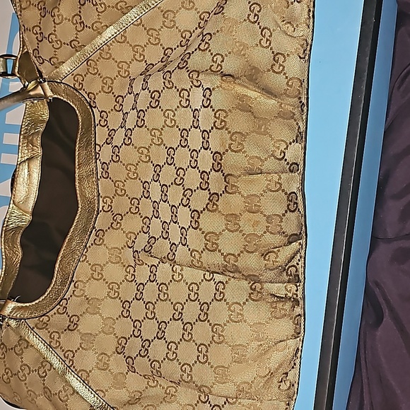 Gucci Abbey Monogram Handbag Authentic Vintage - Picture 14 of 14